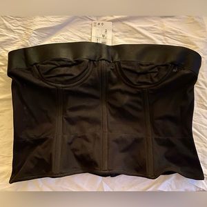 Maison Margiela bustier corset cotton tulle crop top NWT US size 6 made in Italy